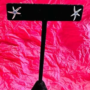 Starfish Silver Earrings